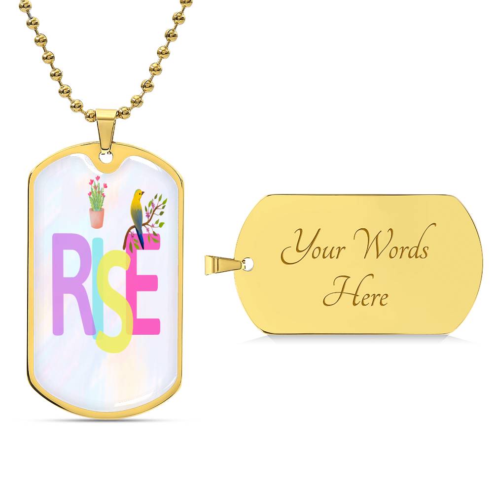 Dog Tag Necklace Rise