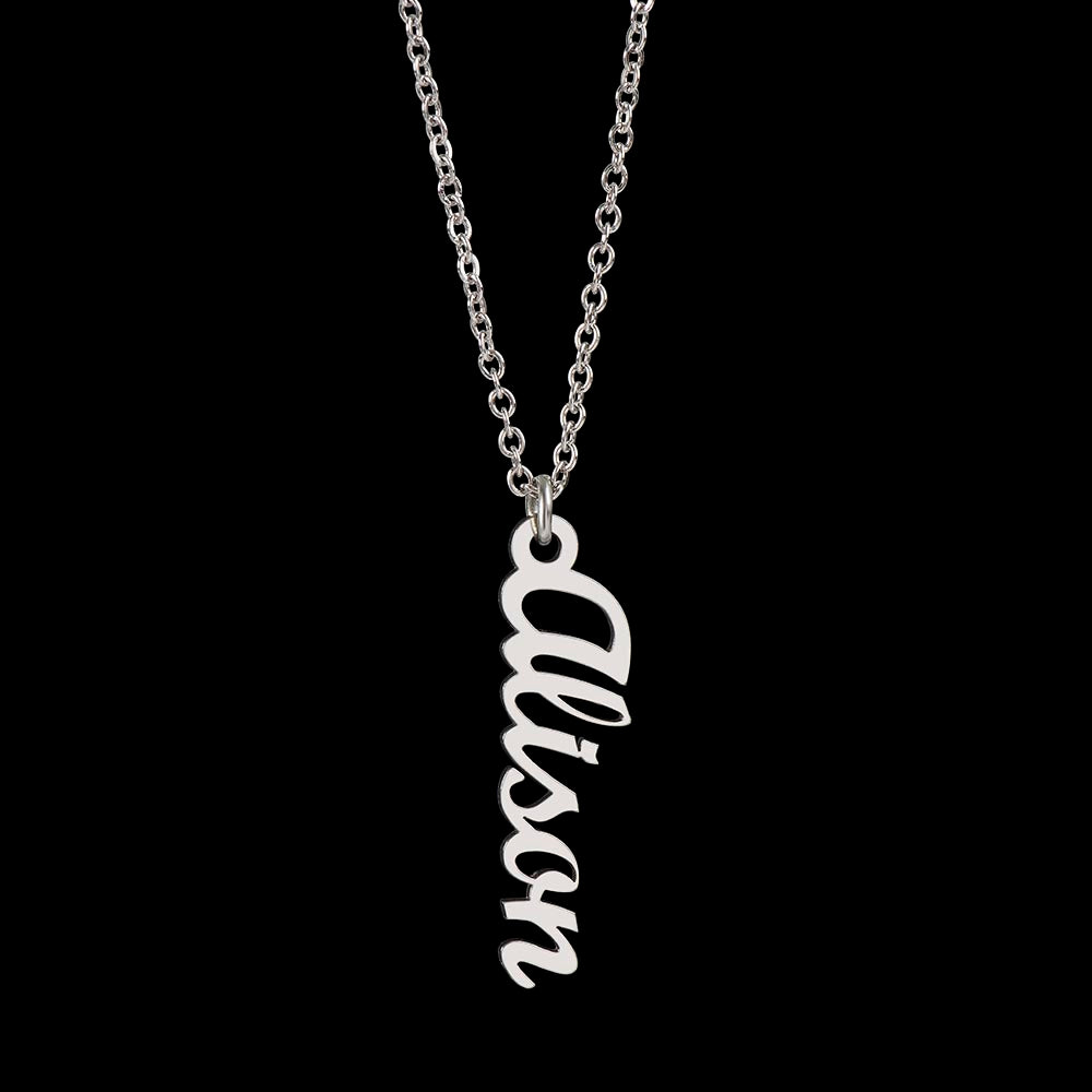 Merry Christmas Personalized Name Necklace