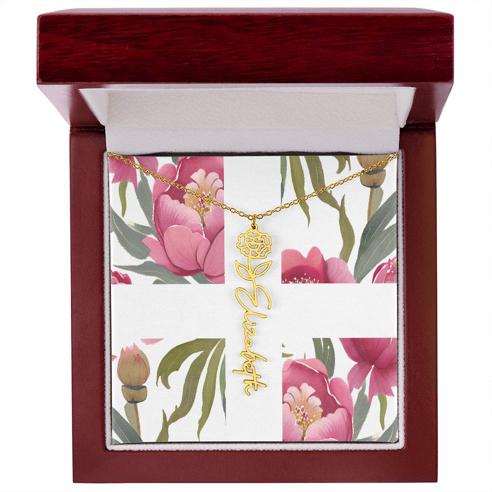 Blooming Name Necklace