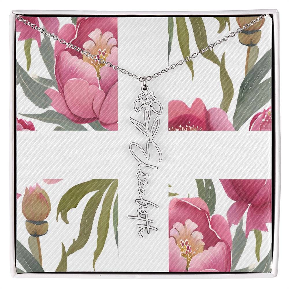 Blooming Name Necklace