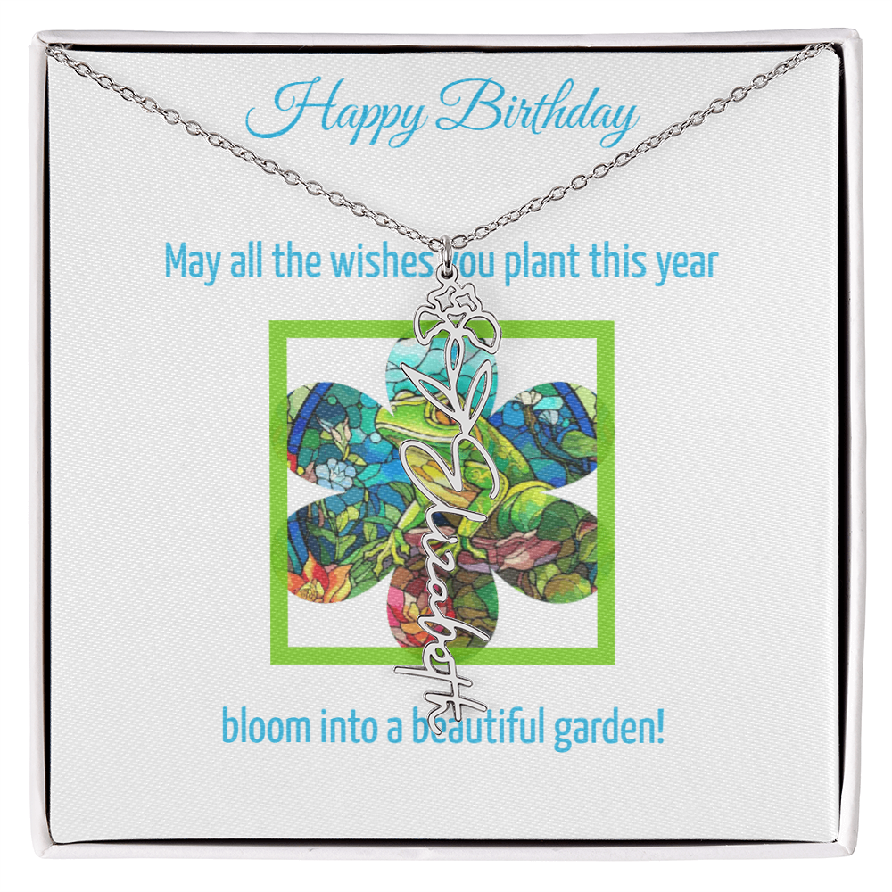 Birthday Blooming Necklace