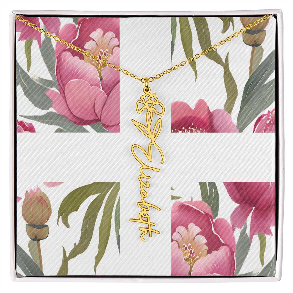 Blooming Name Necklace
