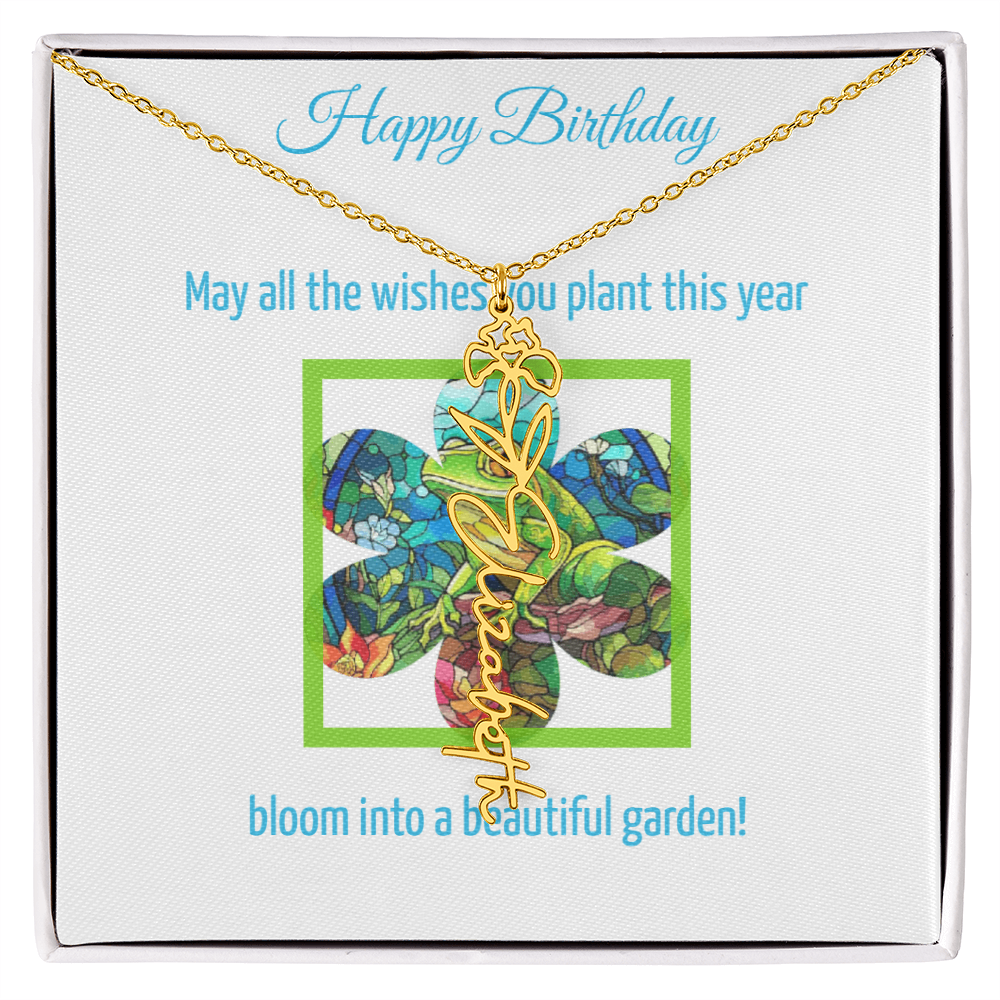 Birthday Blooming Necklace