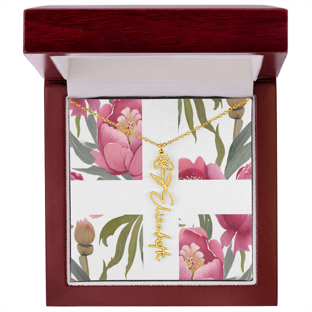 Blooming Name Necklace