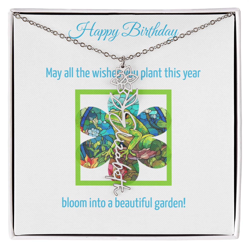 Birthday Blooming Necklace