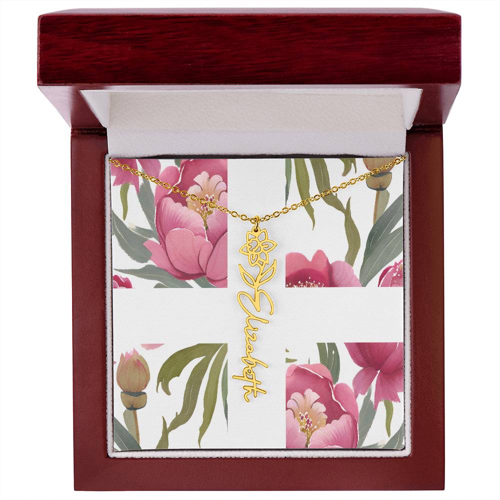 Blooming Name Necklace