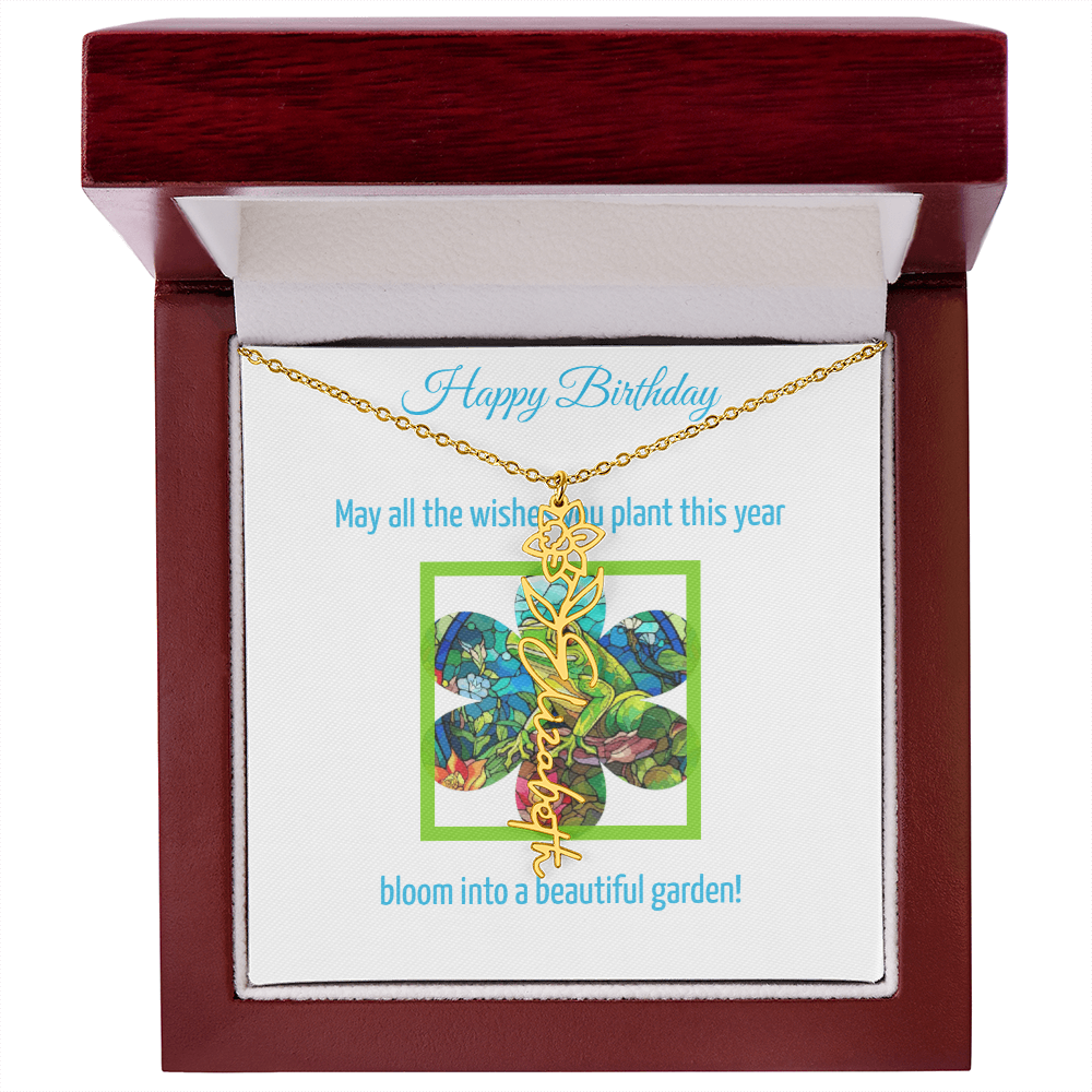 Birthday Blooming Necklace