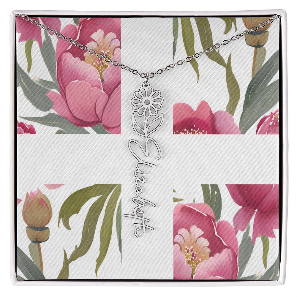 Blooming Name Necklace
