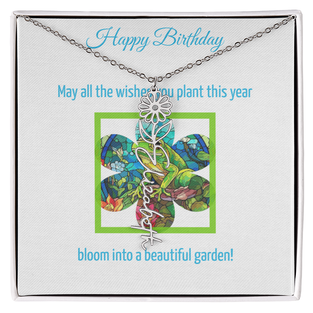 Birthday Blooming Necklace