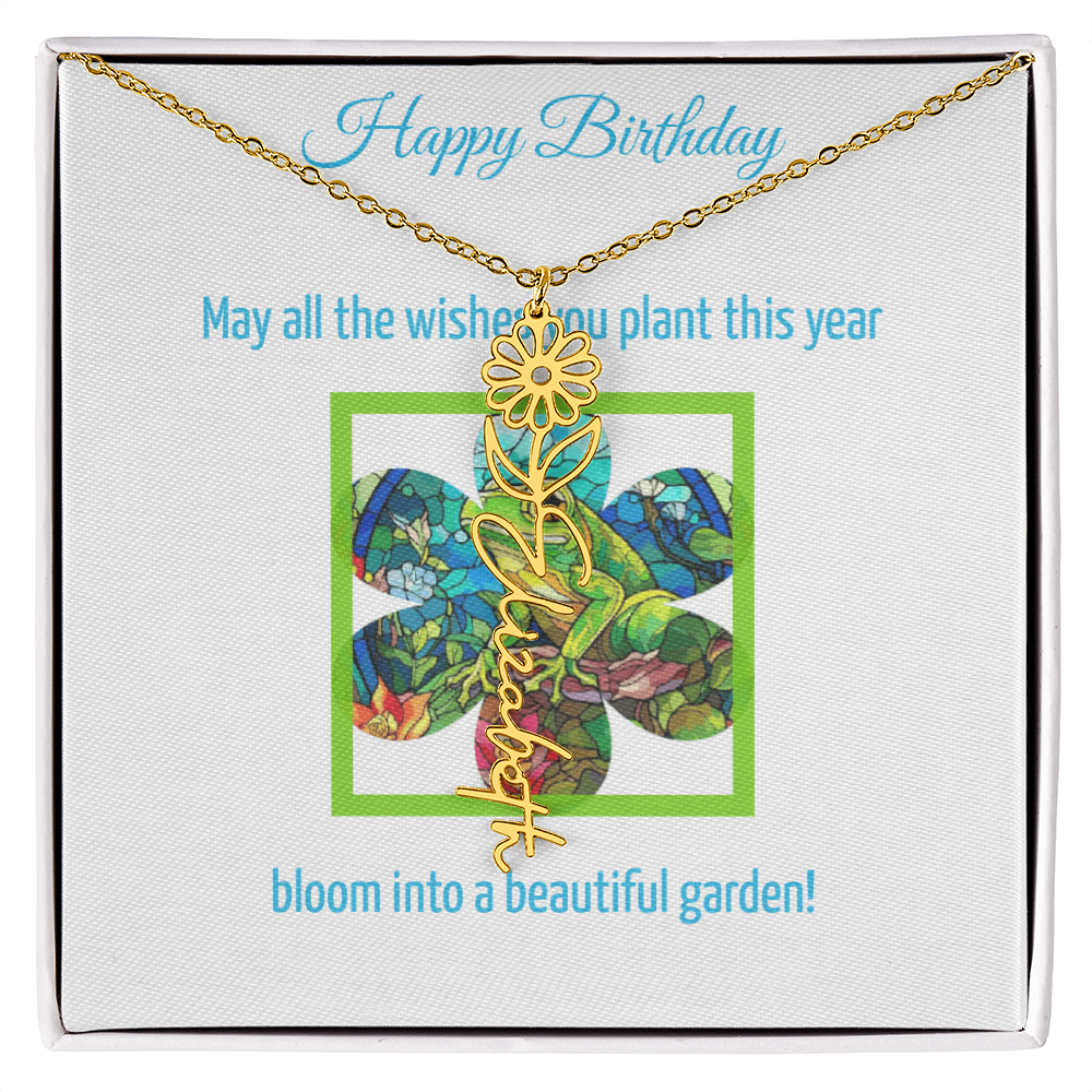 Birthday Blooming Necklace