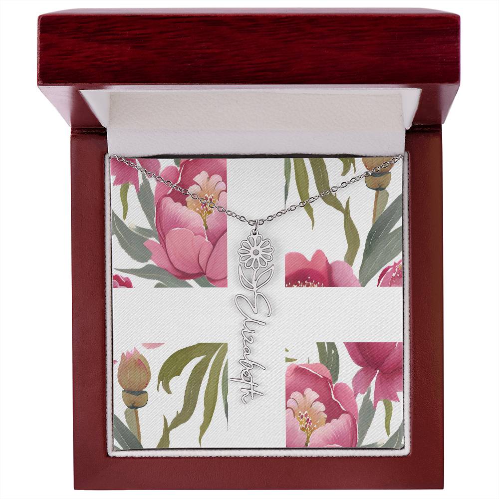 Blooming Name Necklace