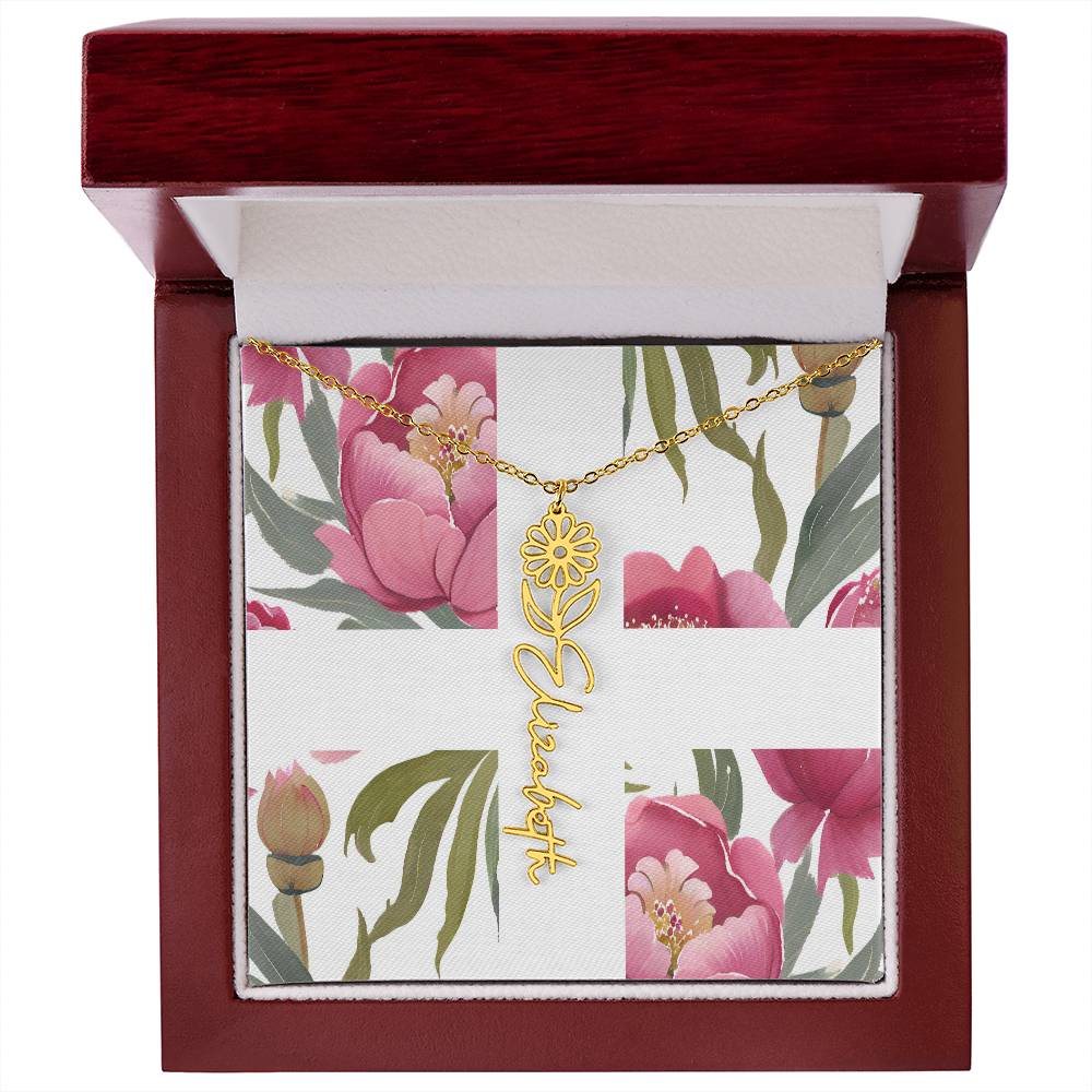 Blooming Name Necklace
