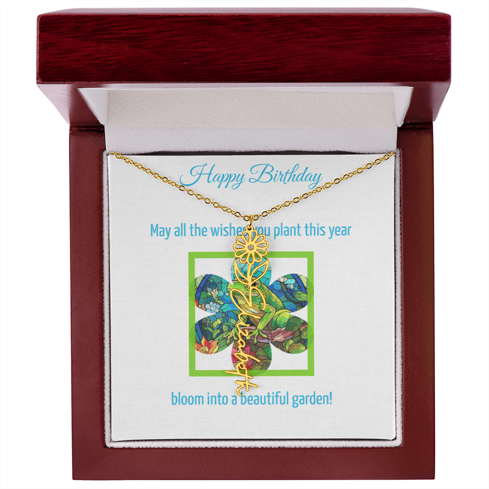 Birthday Blooming Necklace