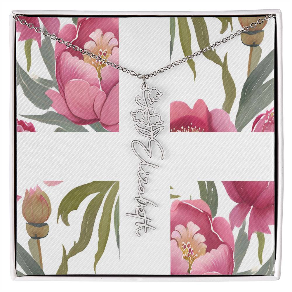 Blooming Name Necklace