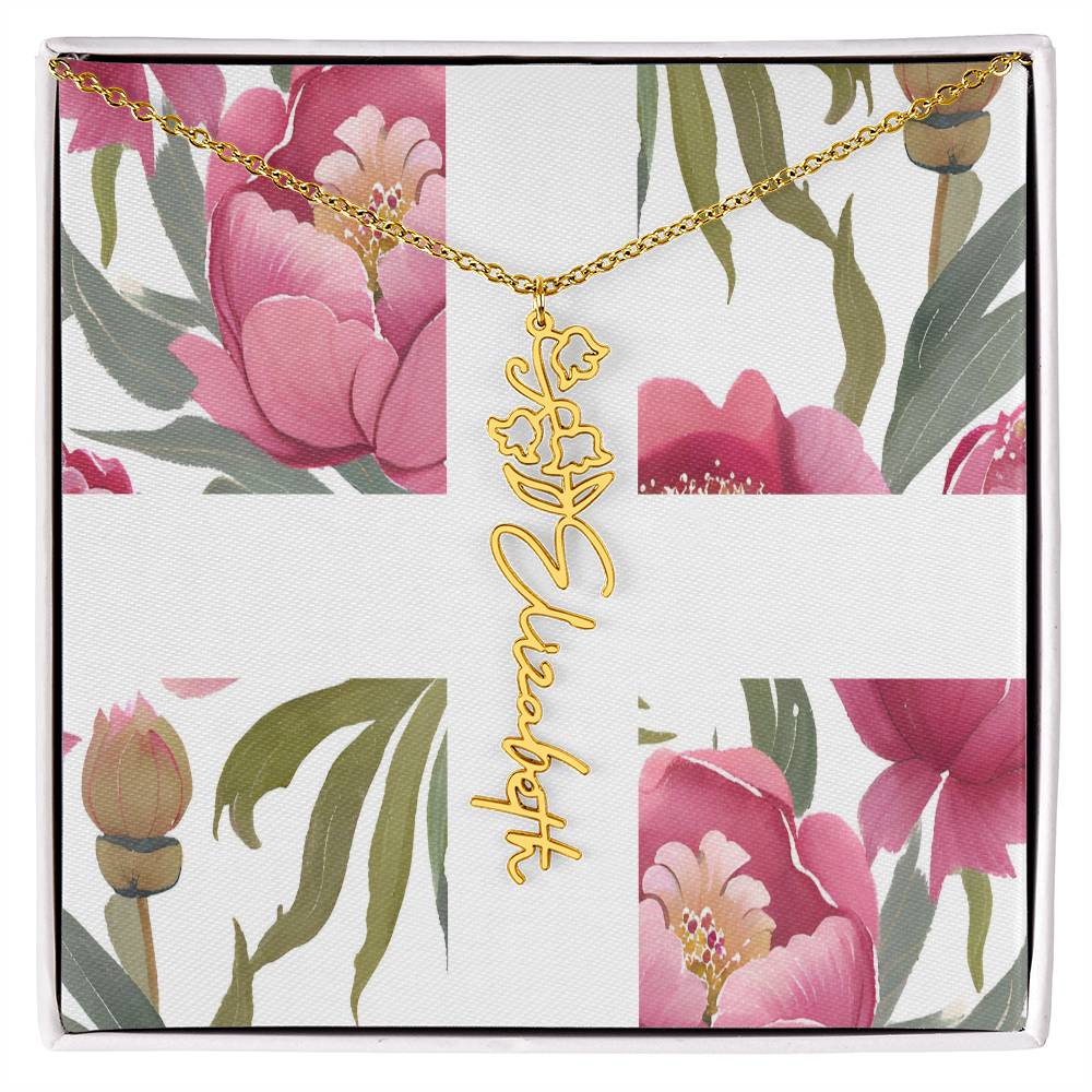 Blooming Name Necklace