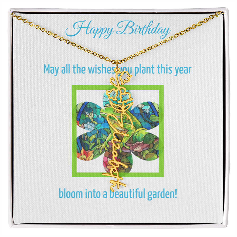 Birthday Blooming Necklace
