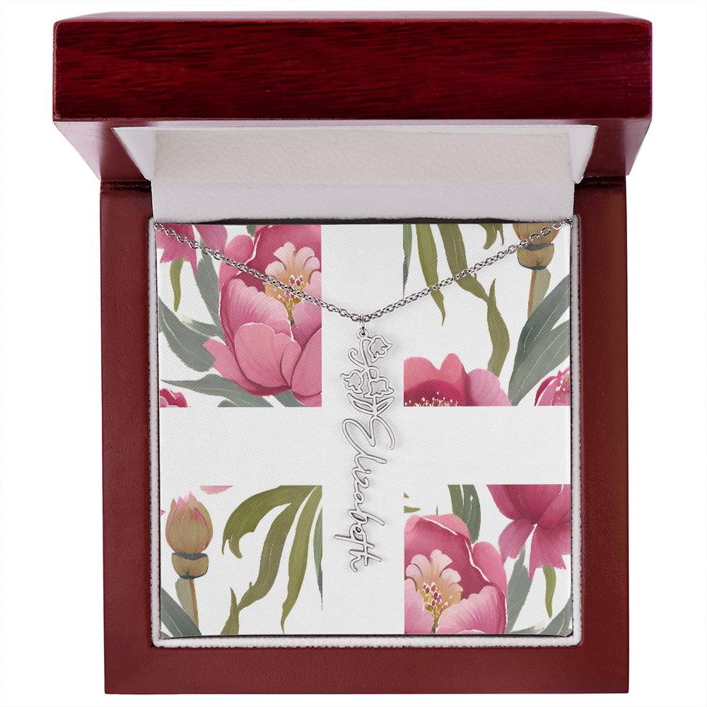Blooming Name Necklace