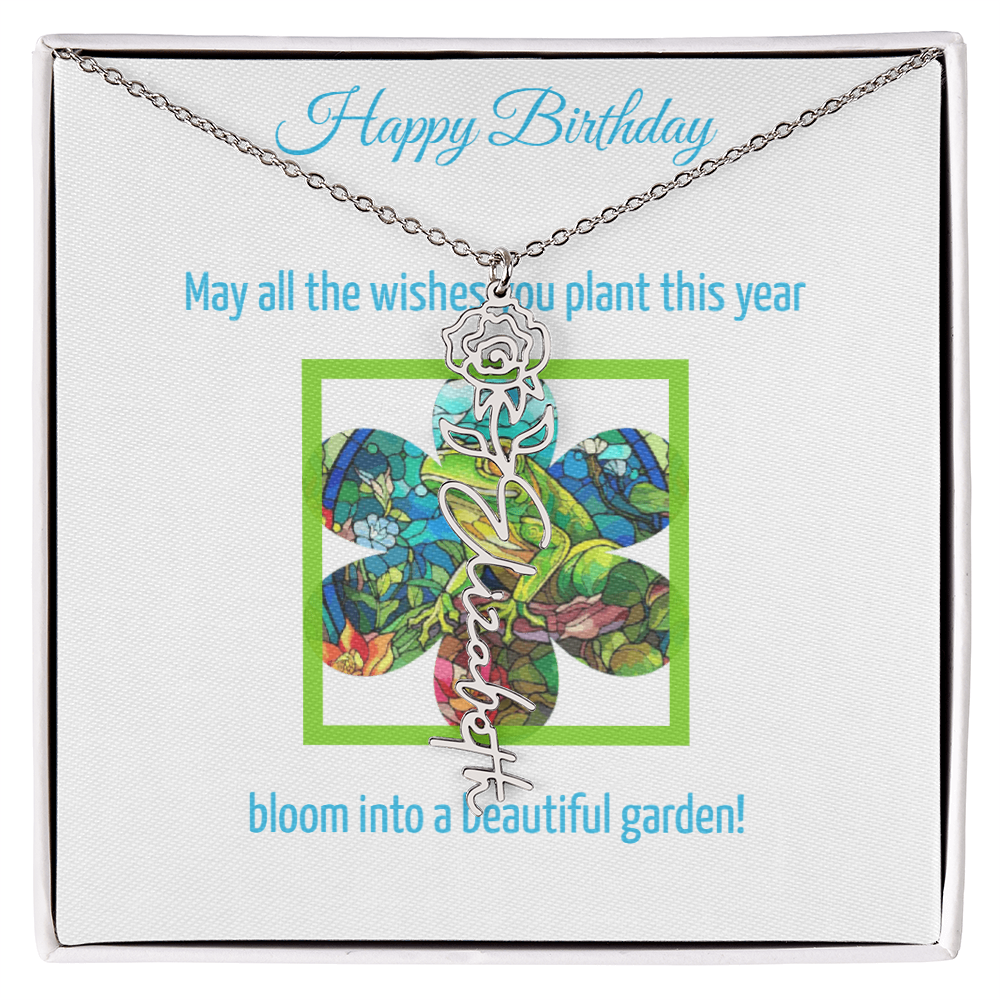 Birthday Blooming Necklace