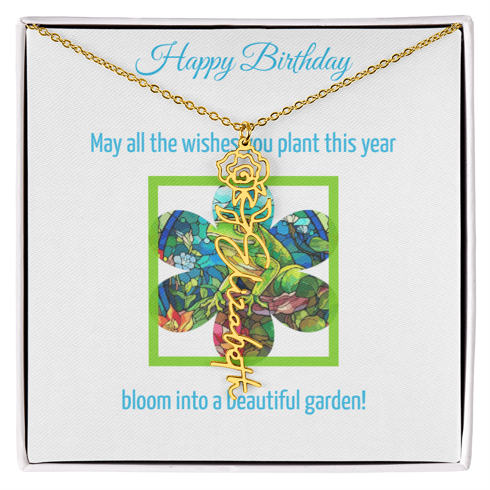 Birthday Blooming Necklace