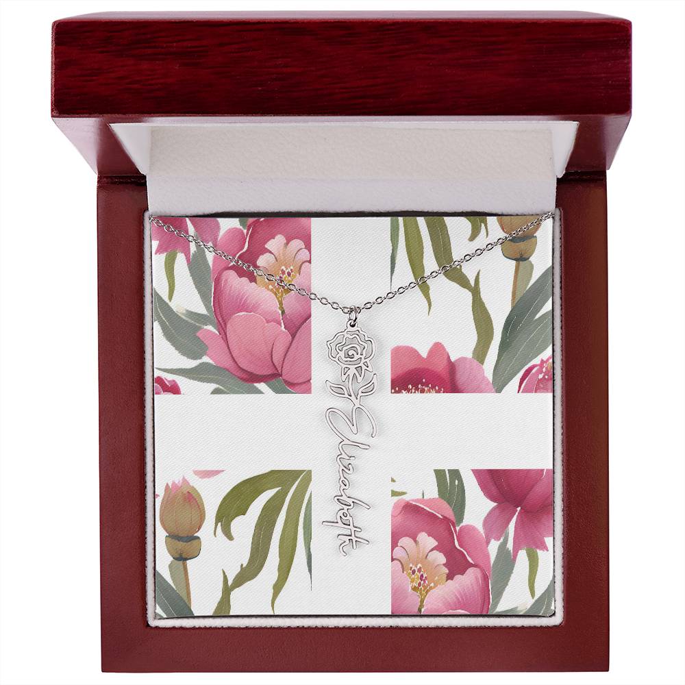 Blooming Name Necklace