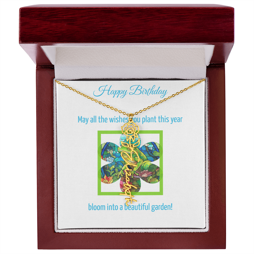 Birthday Blooming Necklace