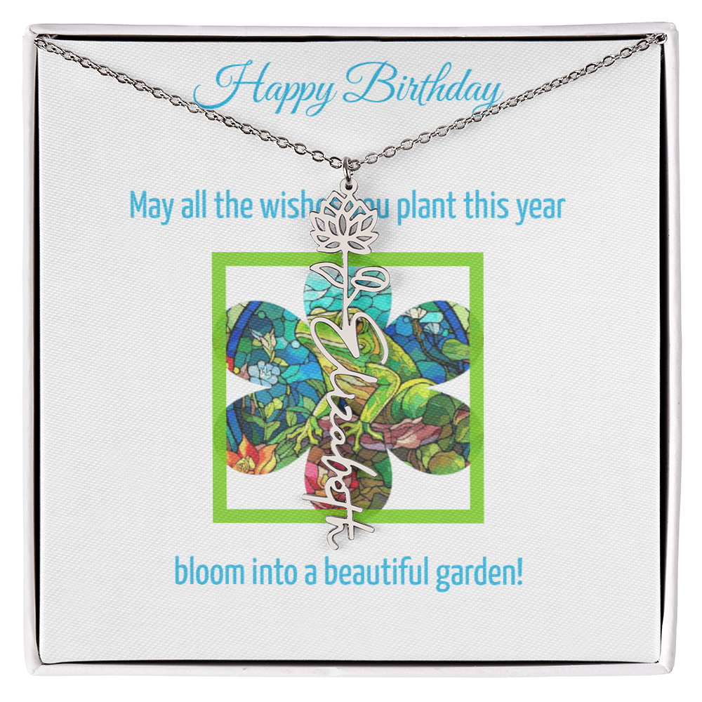 Birthday Blooming Necklace