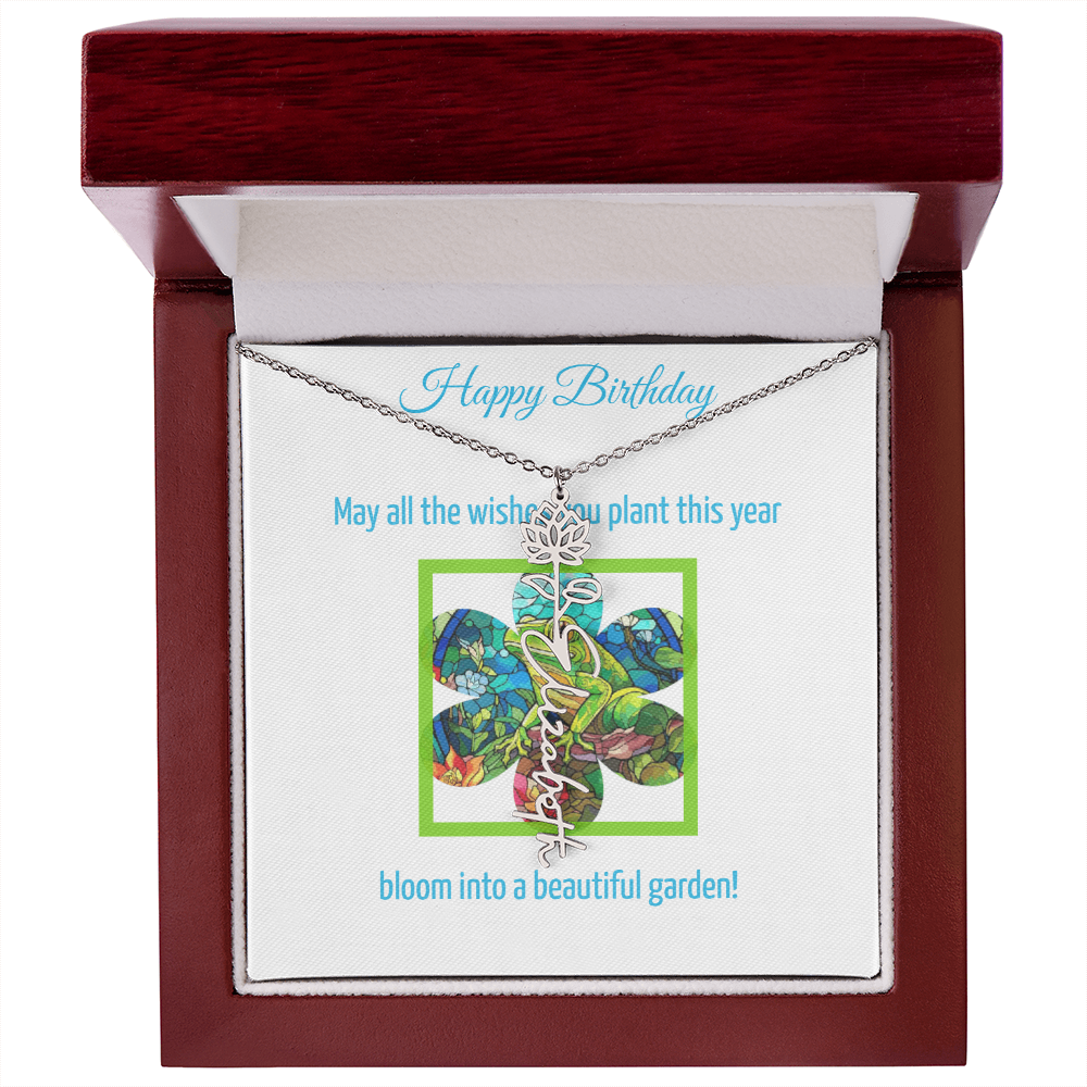 Birthday Blooming Necklace