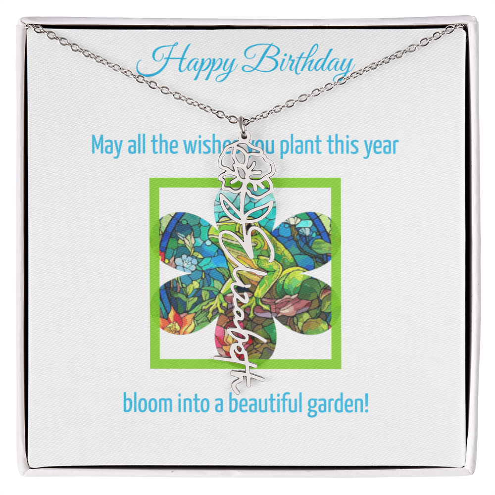 Birthday Blooming Necklace