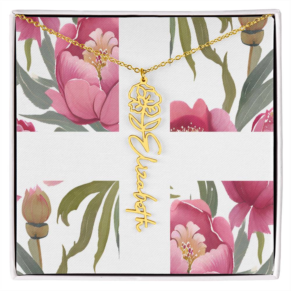 Blooming Name Necklace