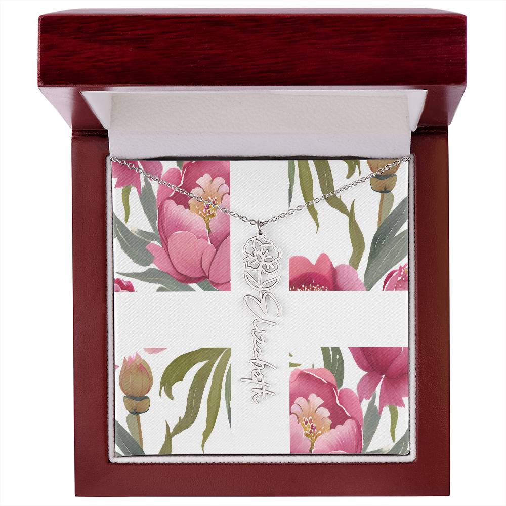 Blooming Name Necklace