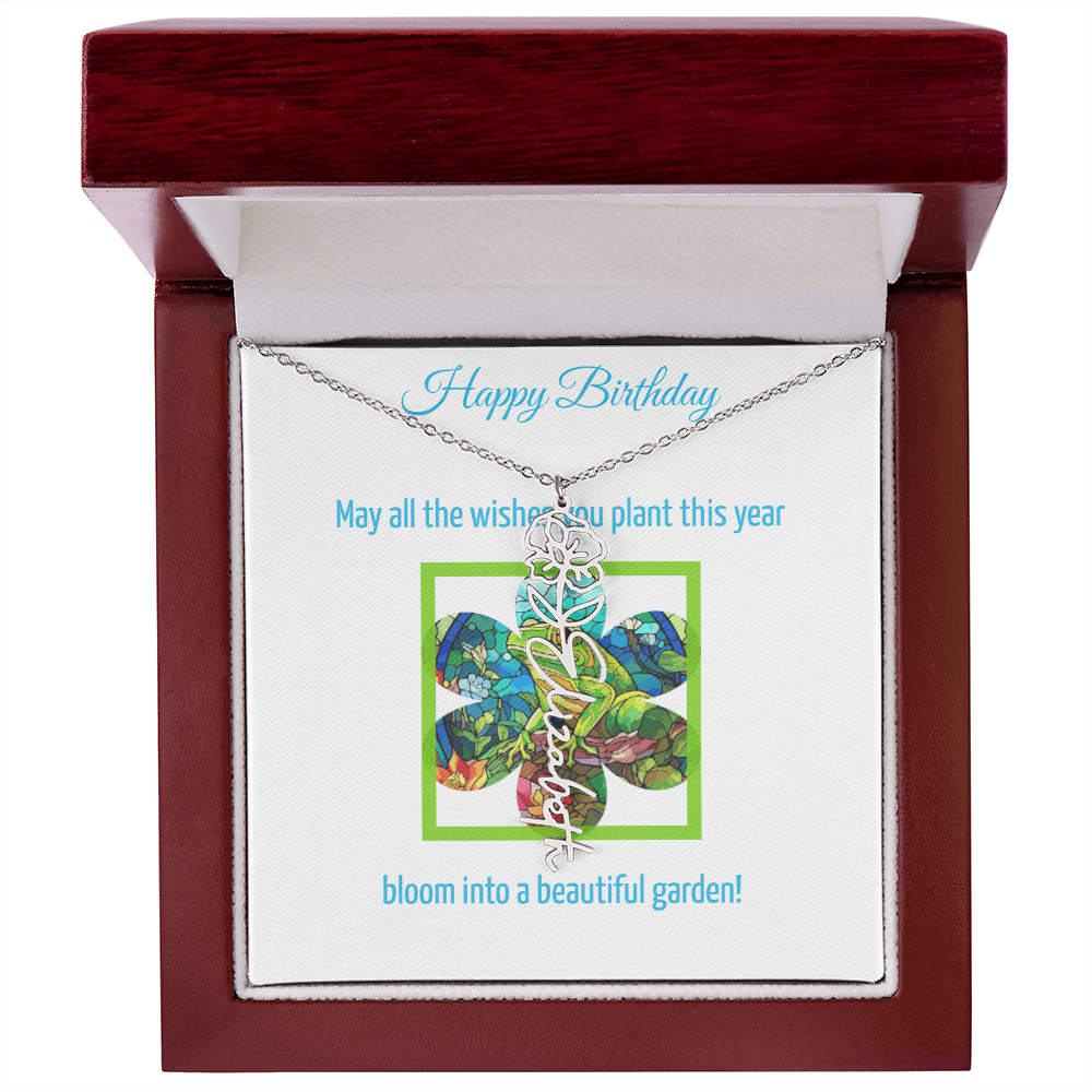 Birthday Blooming Necklace