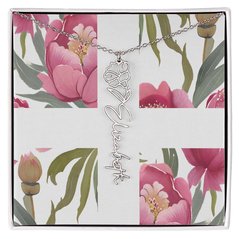 Blooming Name Necklace