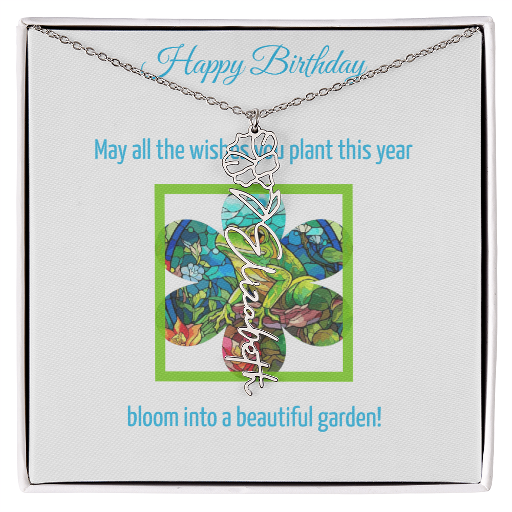 Birthday Blooming Necklace