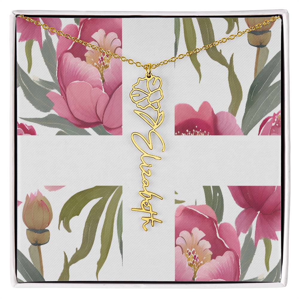 Blooming Name Necklace