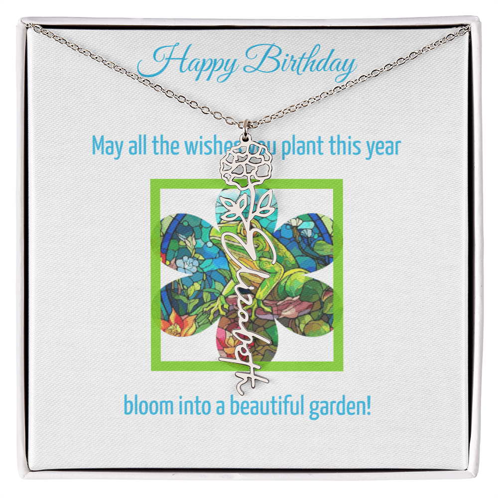 Birthday Blooming Necklace