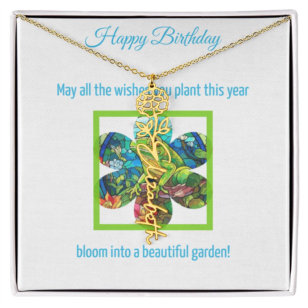 Birthday Blooming Necklace