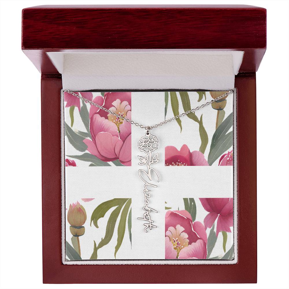 Blooming Name Necklace