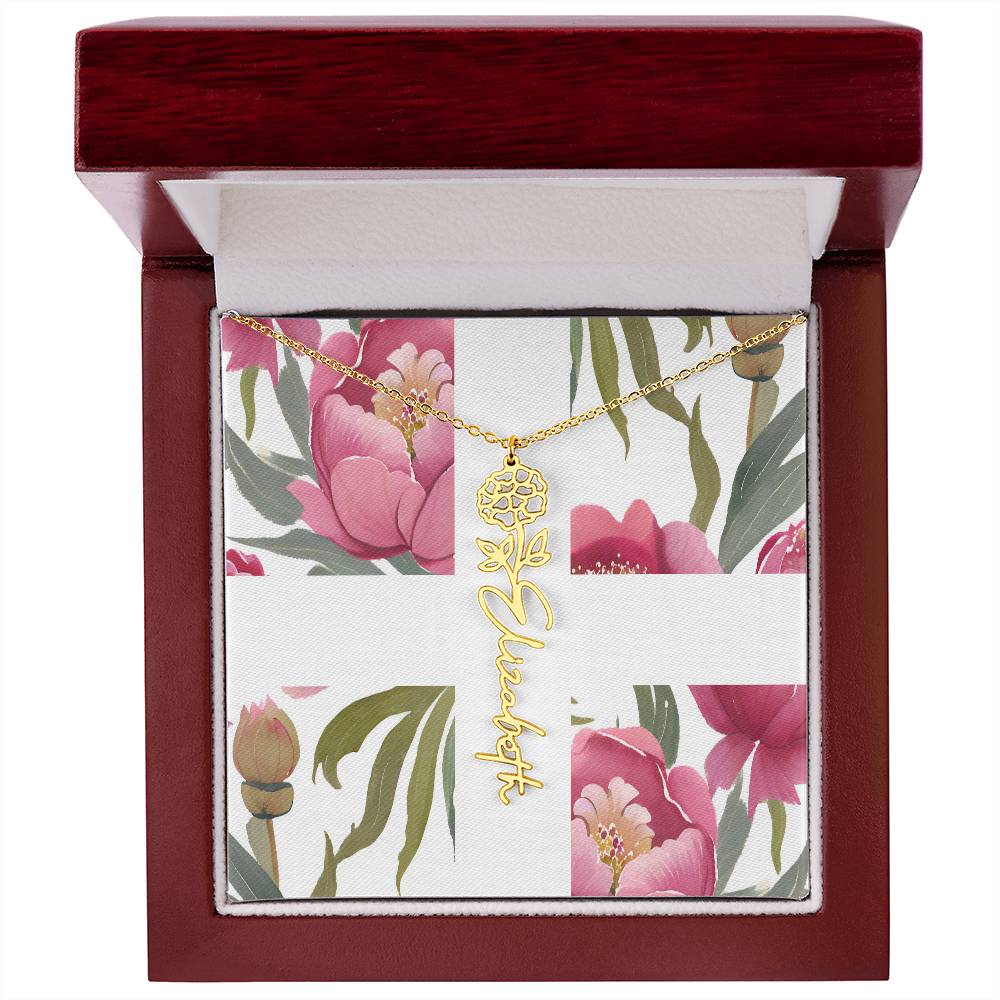 Blooming Name Necklace