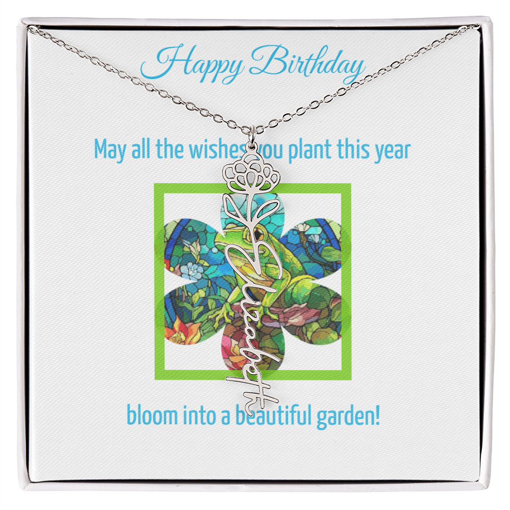 Birthday Blooming Necklace