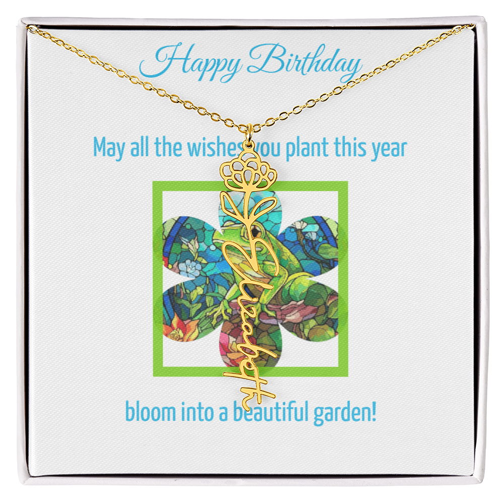 Birthday Blooming Necklace