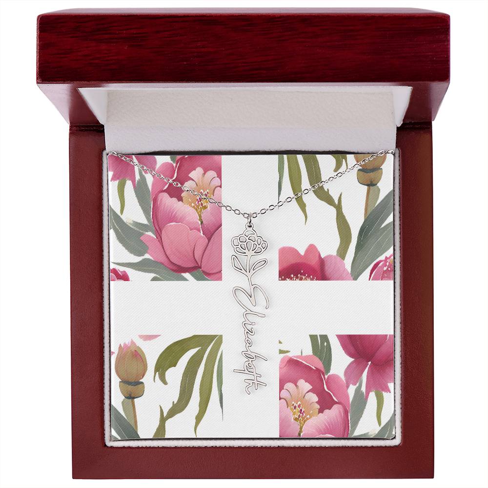 Blooming Name Necklace