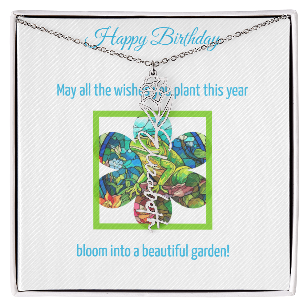 Birthday Blooming Necklace