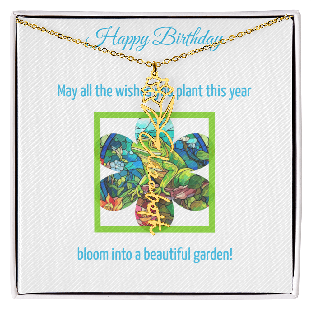 Birthday Blooming Necklace