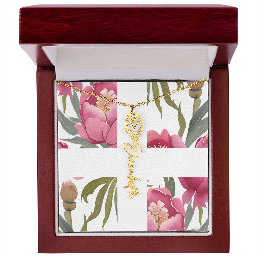 Blooming Name Necklace