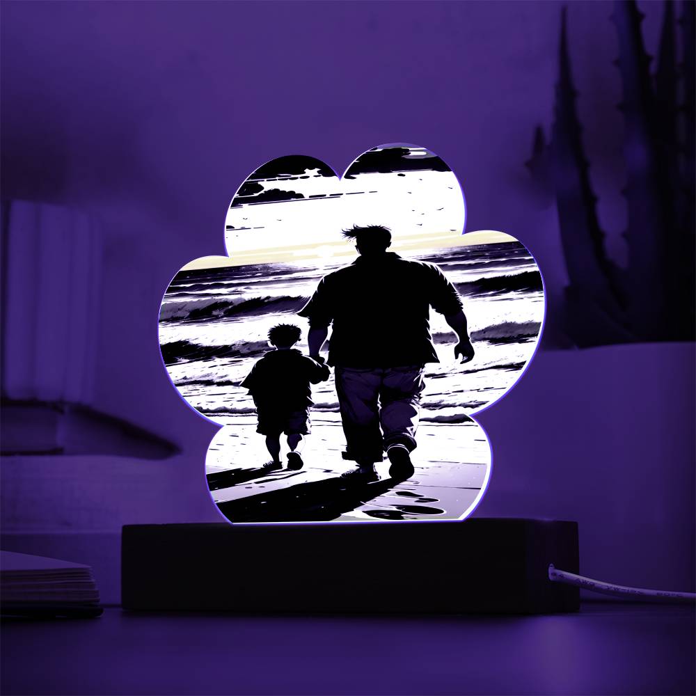 Sunset Acrylic Cloud Plaque At the Beach