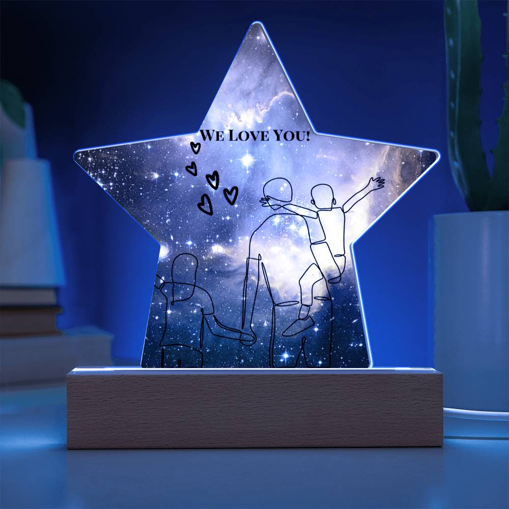 Star Acrylic Plaque We Love You