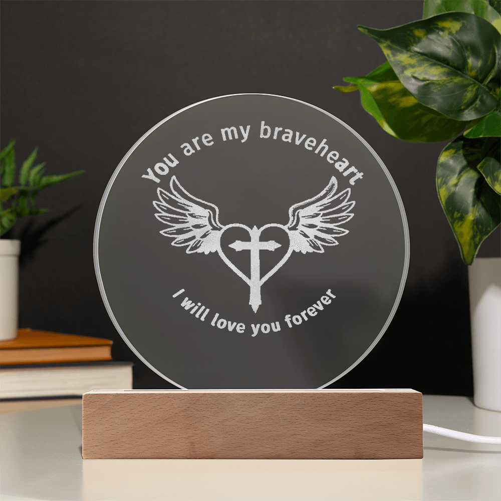 Braveheart Engraved Plaque Light
