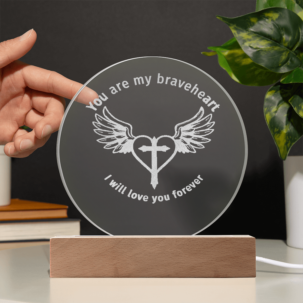 Braveheart Engraved Plaque Light