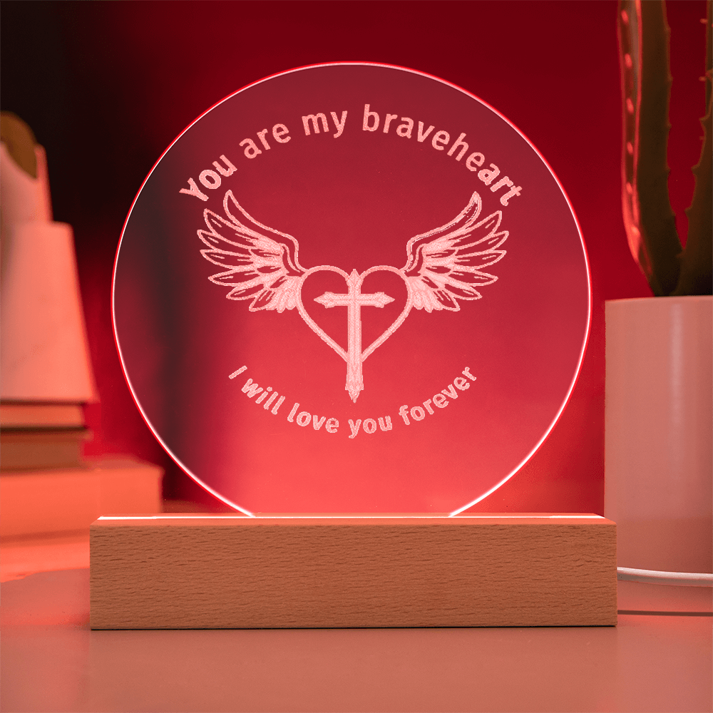 Braveheart Engraved Plaque Light