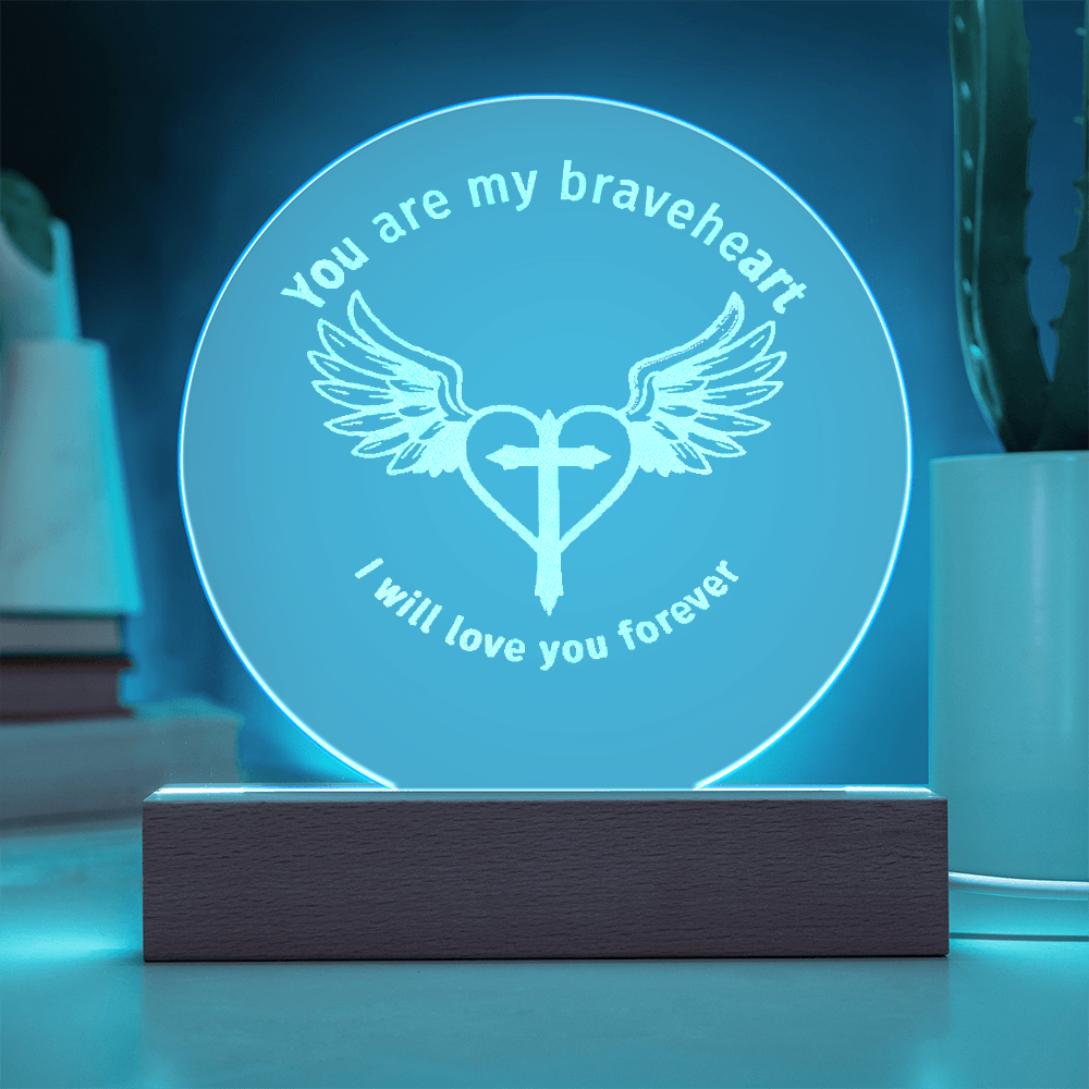 Braveheart Engraved Plaque Light